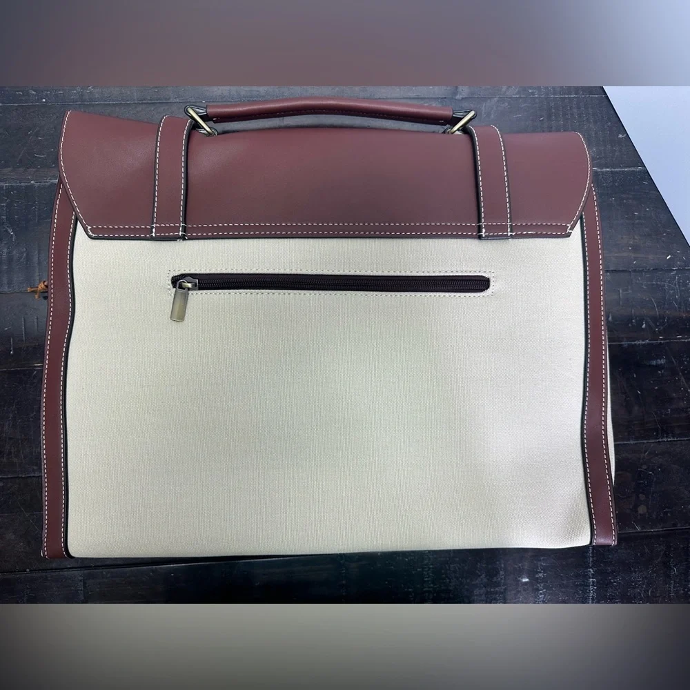 🆕 Missnine Large Canvas, 15.6 inch Laptop Messenger Shoulder Bag